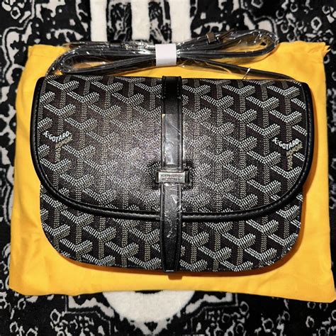 goyard side bag black|goyard side bag men.